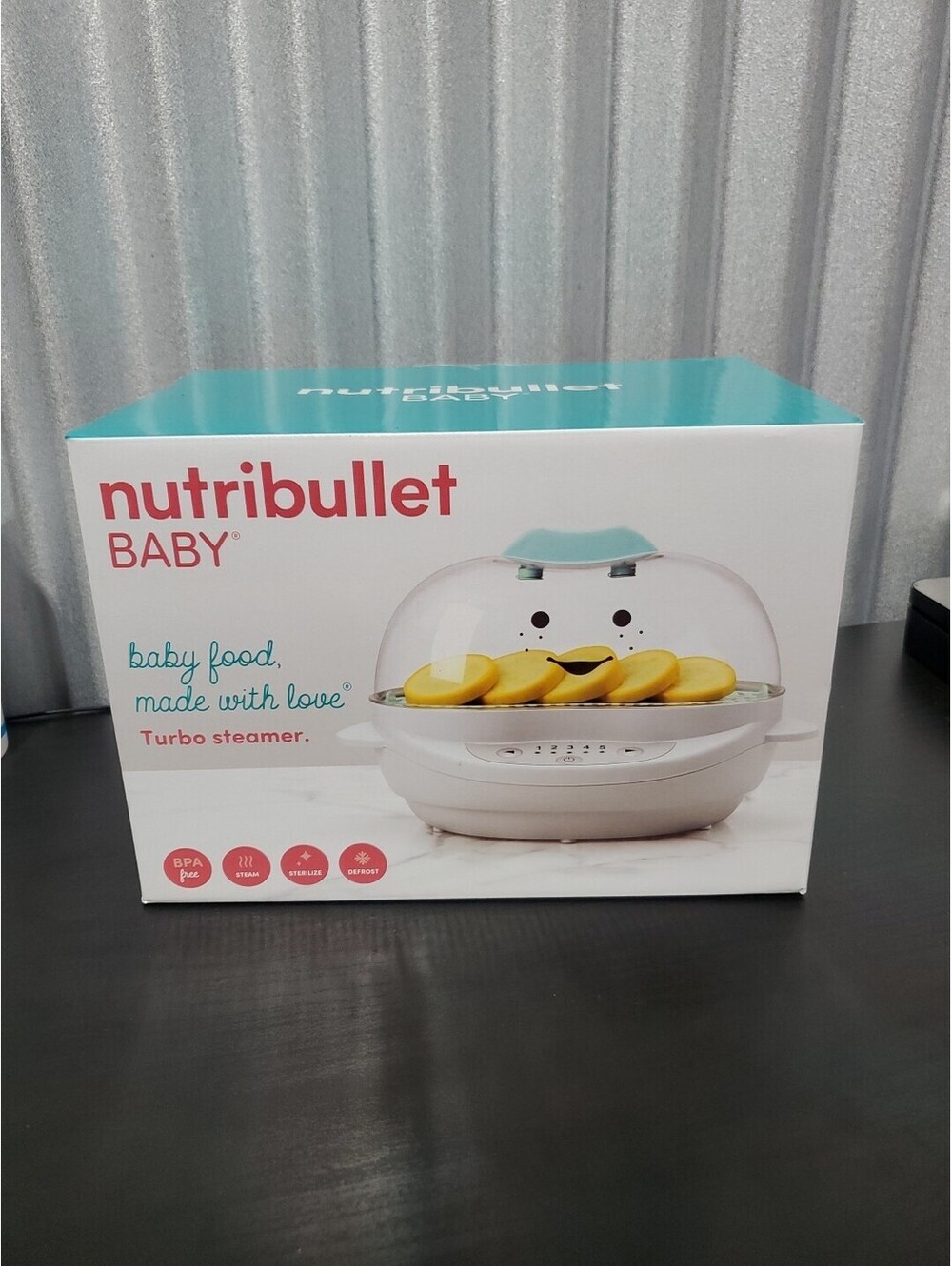 Nutribullet Baby TURBO STEAMER Baby Food Steam Sterilize Defrost NEW Sealed